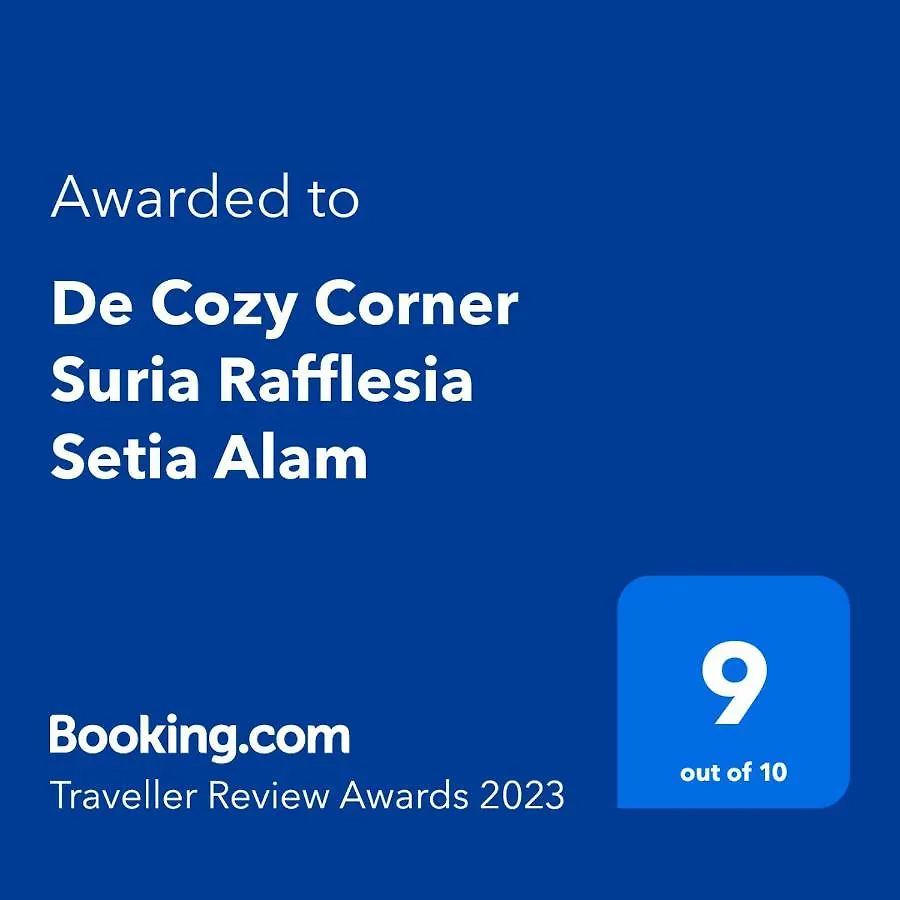 De Cozy Corner Suria Rafflesia Setia Alam Apartment Shah Alam